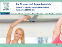Tablet Screenshot of fitnesscenter-vitalinn-berlin.de